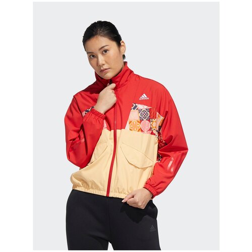 Олимпийка жен. HI3265/adidas/CNY TRACKTOP/SCARLE/SCARLE/размер XS