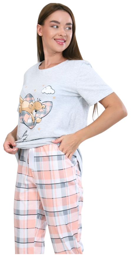 Пижама женская хлопок (футболка брюки) - фотография № 5