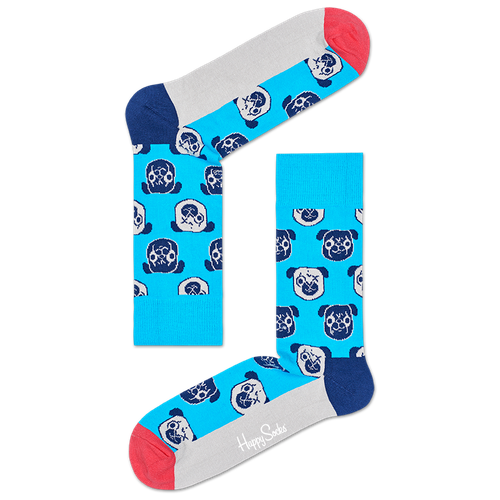 Носки Happy Socks, размер 41-46, розовый, синий, серый, голубой