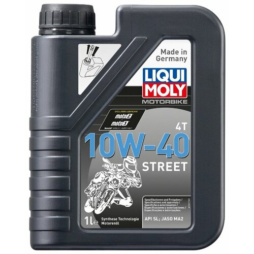 LIQUI MOLY 7609 масло моторное 10W-40 (HC-синтетическое) Motorbike 4T Street (1L)