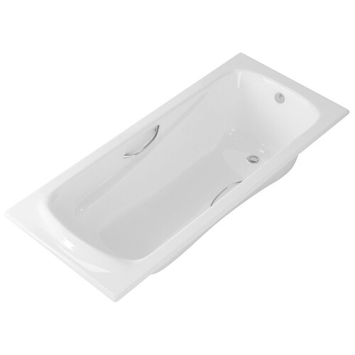 Ванна Owl Strand, 180 x 80 см, Чугун, комплект регулируемых ножек, ручки металлические хромированные 2 шт, OWLIB191111