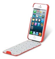 Чехол Melkco Jacka Type (крокодиловая кожа) для Apple iPhone 5/iPhone 5S/iPhone SE красный