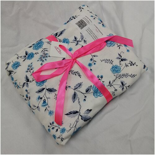 Простыня на резинке 70х160х20 с рисунком Цветочки, трикотаж 100% хлопок 145 г/м2, Купи в дом – онлайн