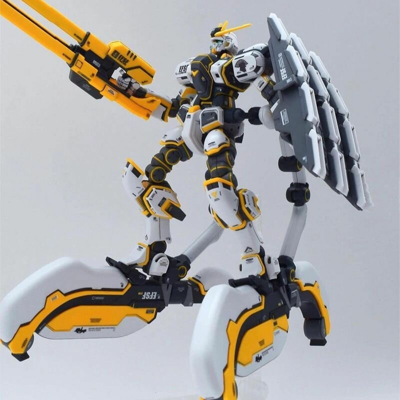 Сборная игрушечная модель HG 1:144 RX-78AL Atlas Gundam подарок для мальчика бесплатная подставка аксессуары для экшн фигурок-tonghuidz002