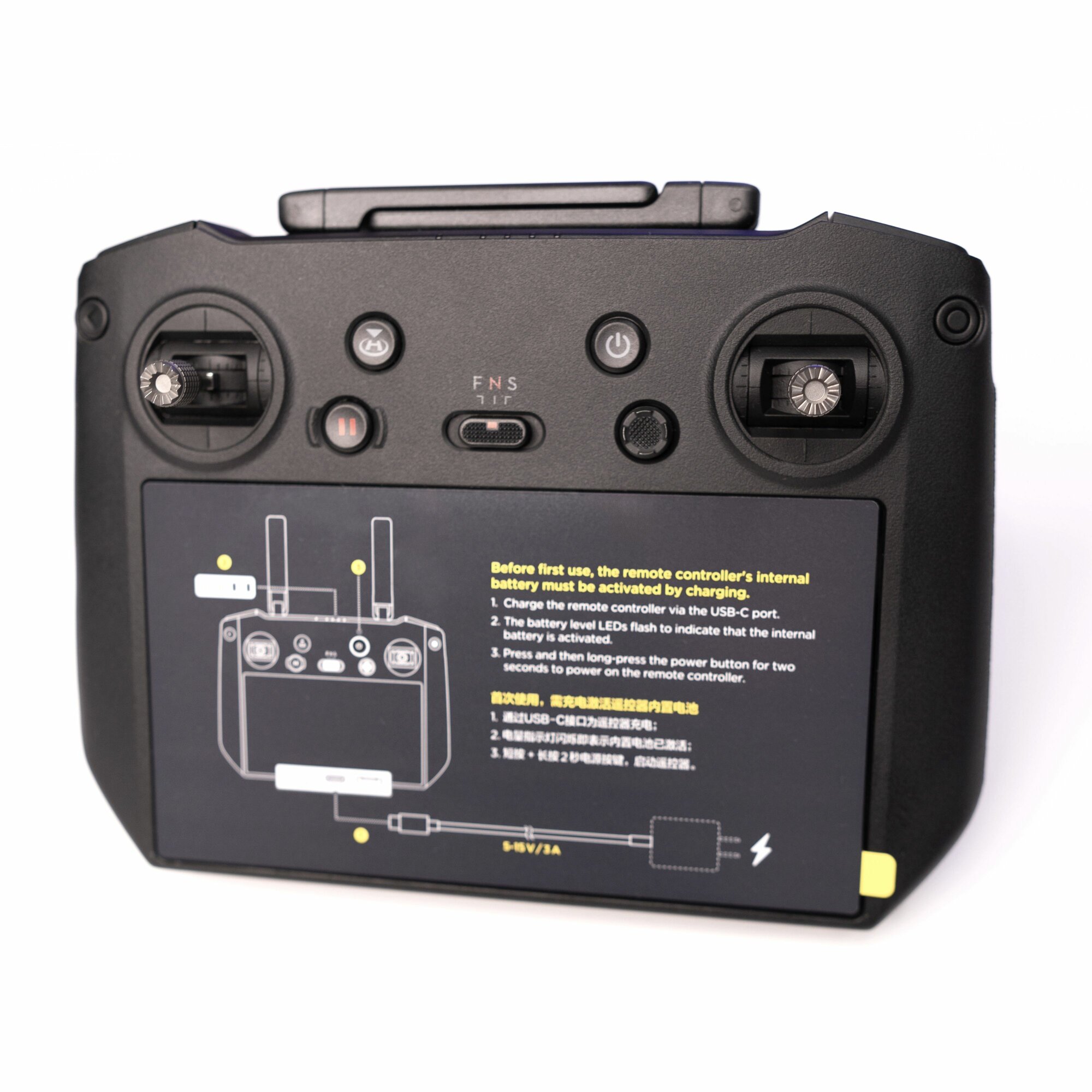 Пульт DJI RC PRO, для квадрокоптера, для профессиональной съемки, 18 см, черный