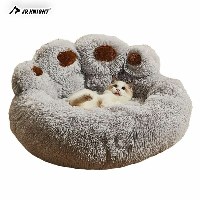 Плюшевые лежанки для собак и кошек, домики для собак и кошек