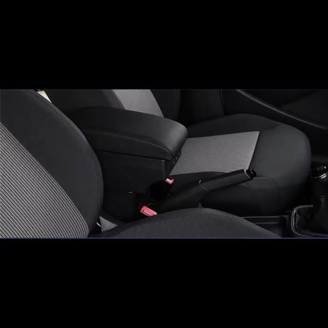 Подлокотник Hyundai Solaris 1 вставной, выдвижной, 7 usb, подстаканник 2010 2011 2012 2013 2014 2015 2016 седан хэтчбек — фото 1