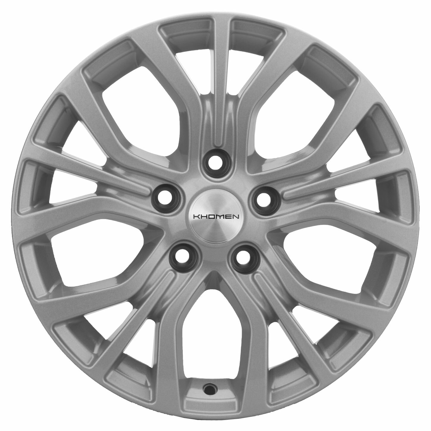 Колесный диск Khomen Wheels KHW1608 16x6.5" PCD5X114.3 ET45 D67.1 F-SILVER