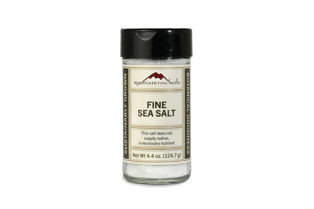 Mountain Rose Herbs, Морская соль, Fine Sea Salt, мелкий помол, 124,7 г