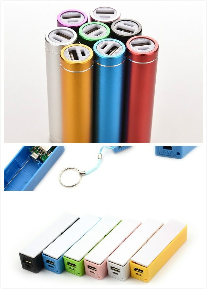 2styles портативный внешний аккумулятор 18650 внешнее резервное зарядное устройство с брелоком USB зарядка мобильных телефонов для сотового телефона