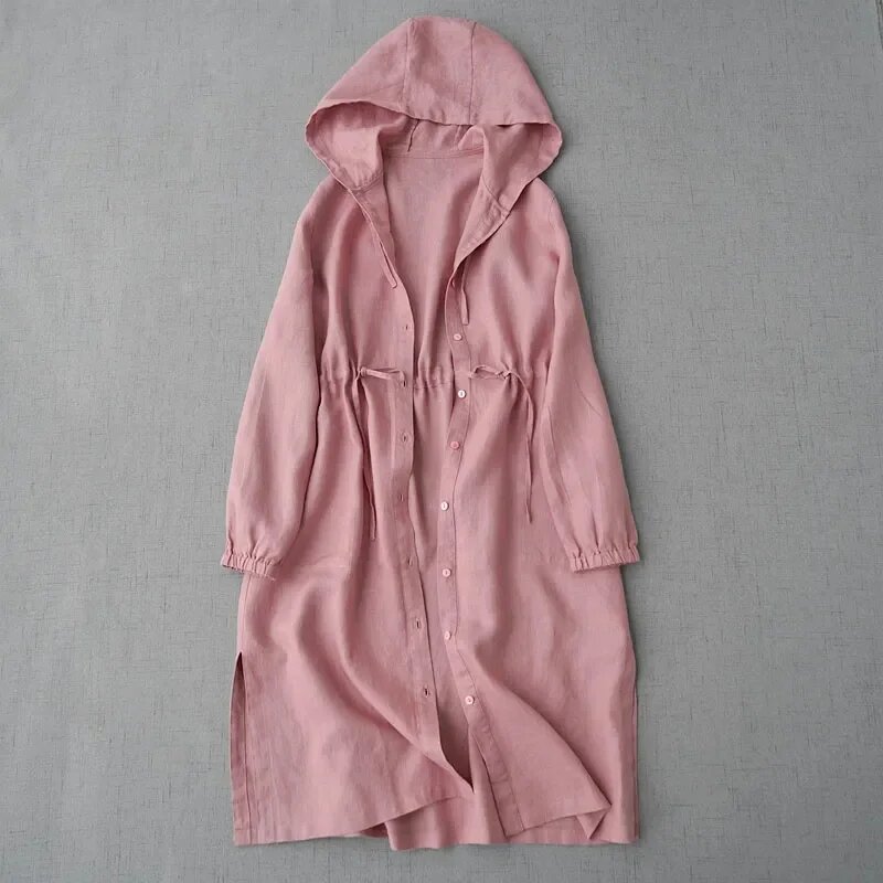 Тренчкот XLMJDZGS, размер 2XL, розовый