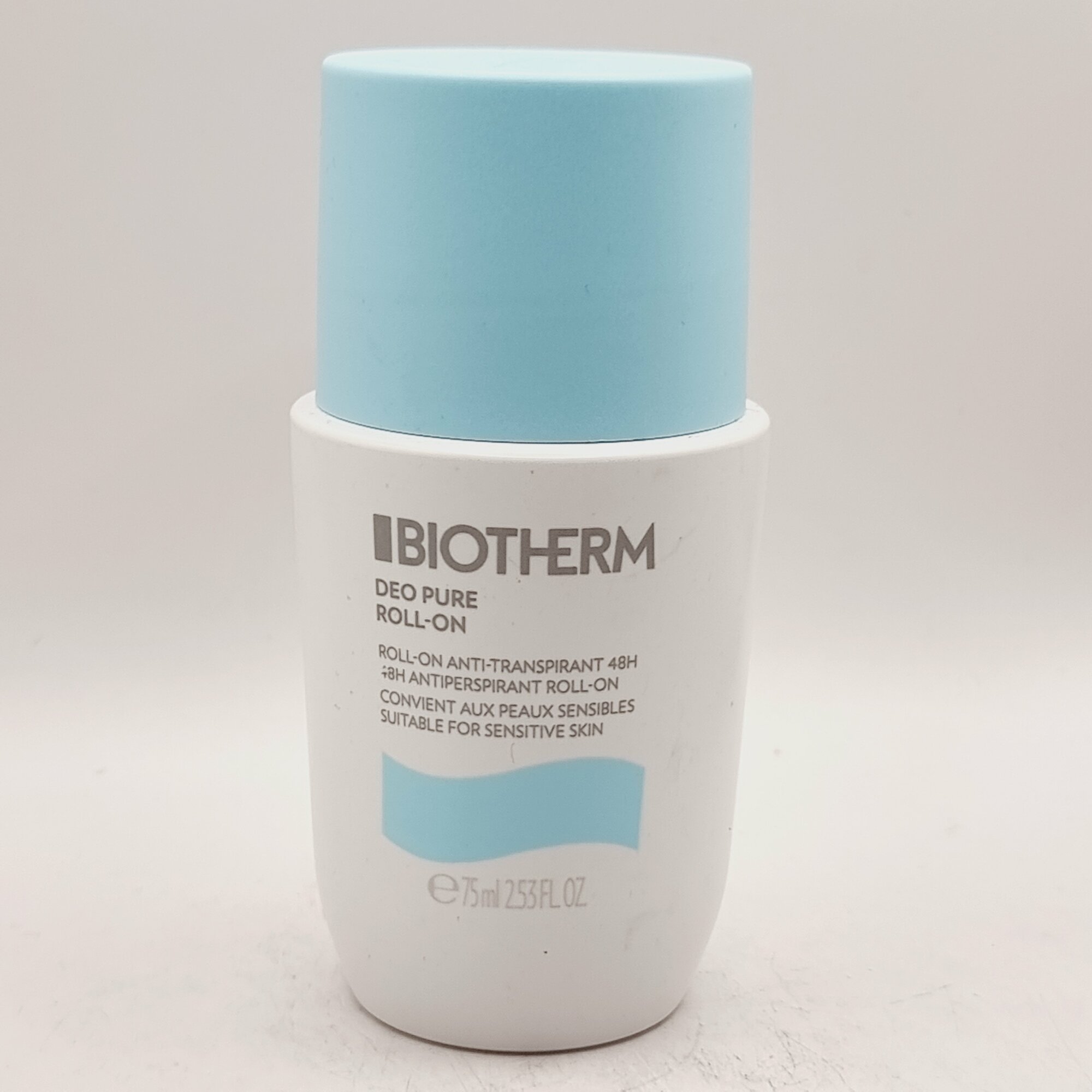 Biotherm Шариковый антиперспирант Deo Pure 48 часов, с минеральным комплексом без спирта, 75 мл (из Финляндии)