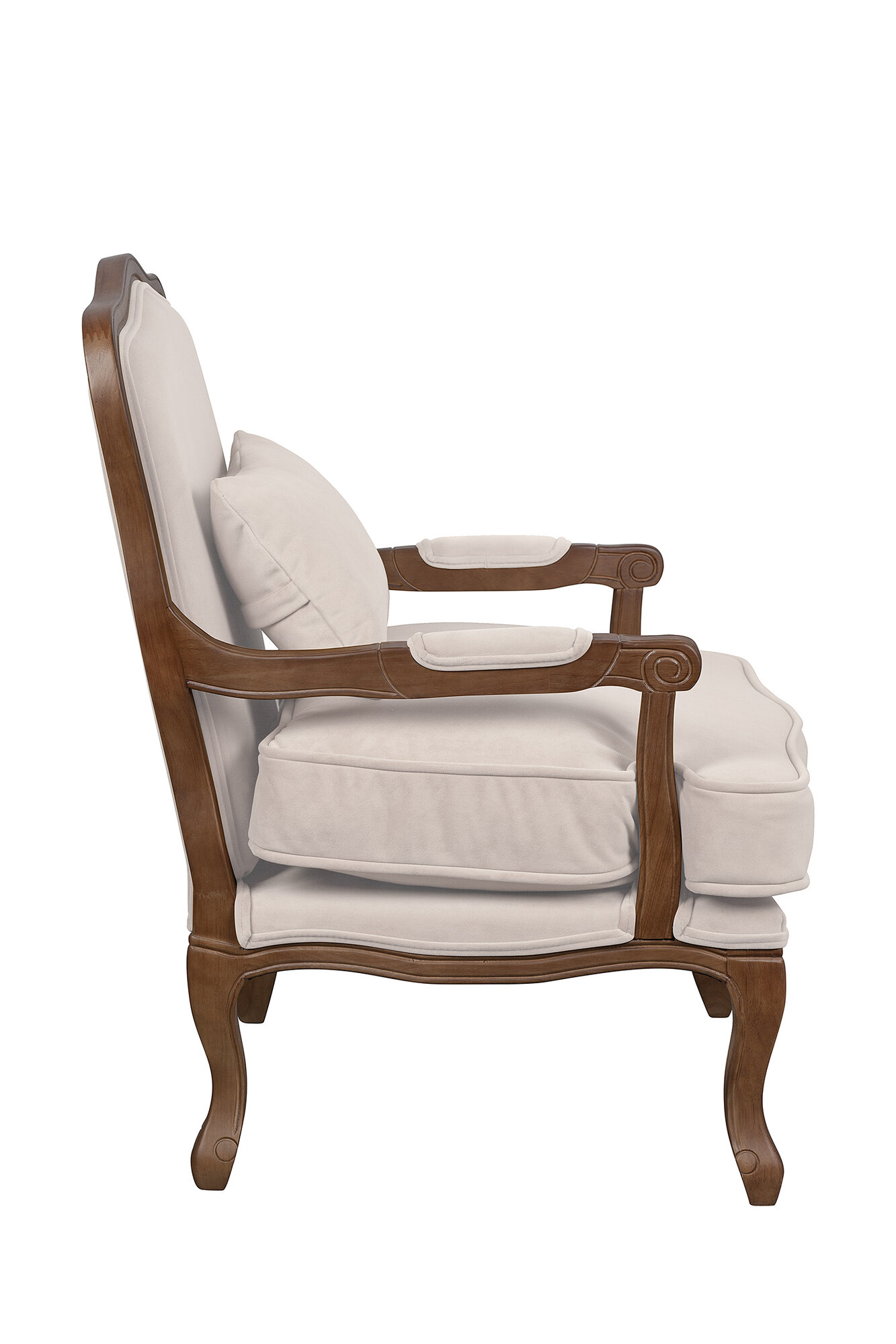 Кресло Mak-Interior "Nitro nut", из массив дерева c подлокотниками — фото 1