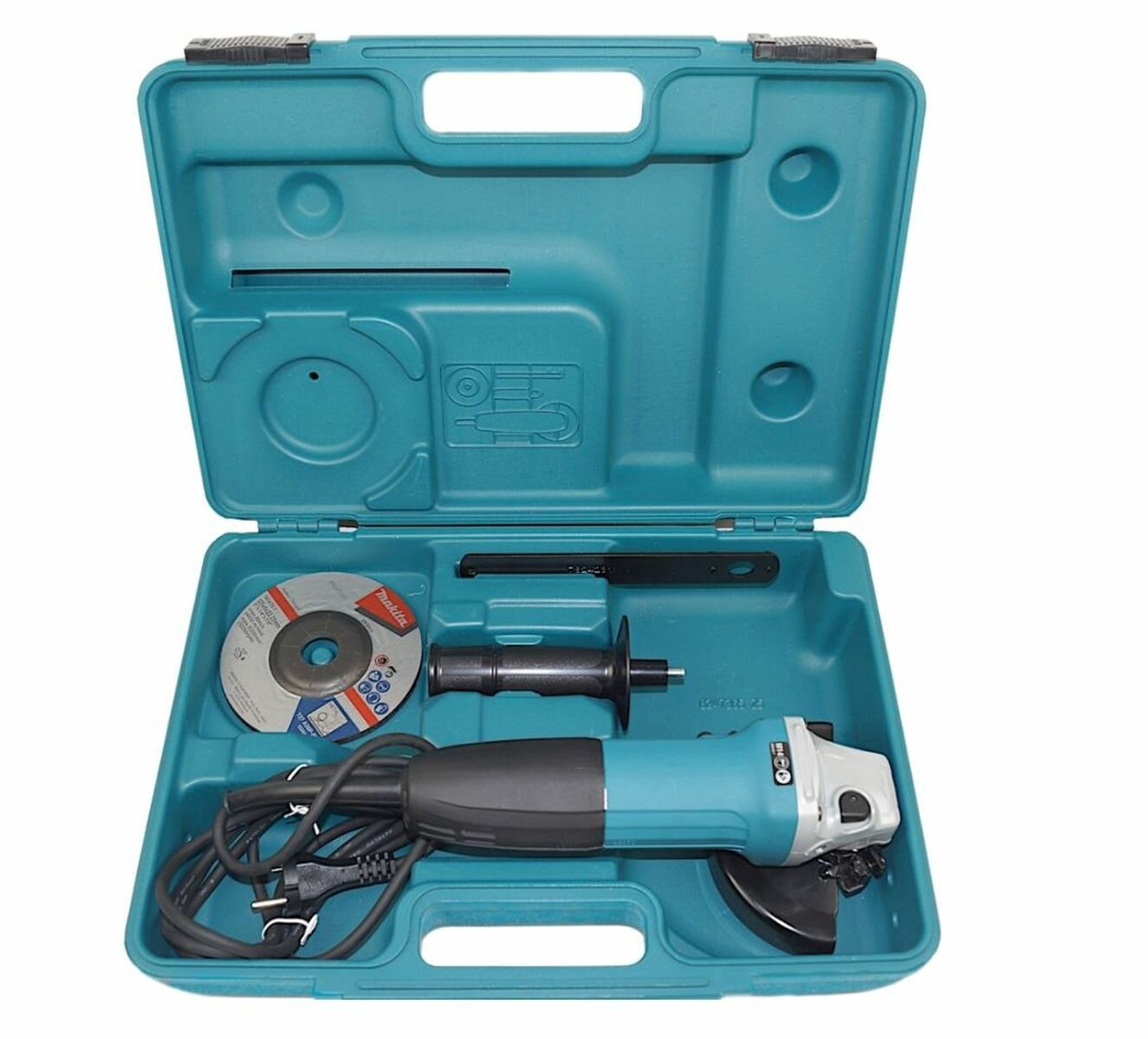 Кейс Makita 824736-5, для УШМ, ударопрочный пластик, бирюзовый, 42 х 30 х 14 см — фото 1