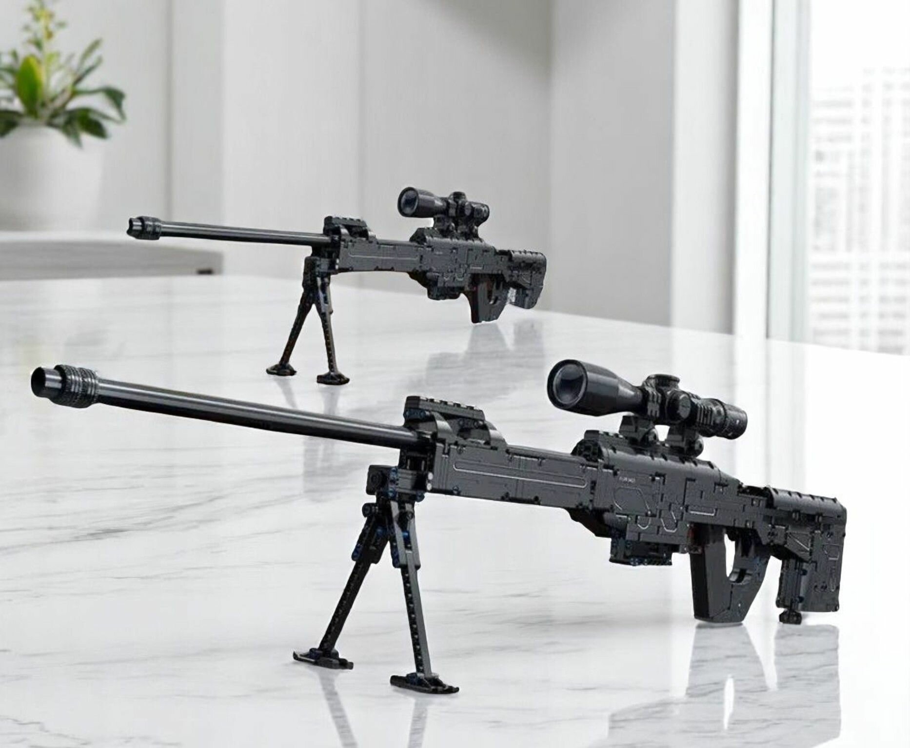 Конструктор оружие снайперская винтовка AWM 1390 деталей