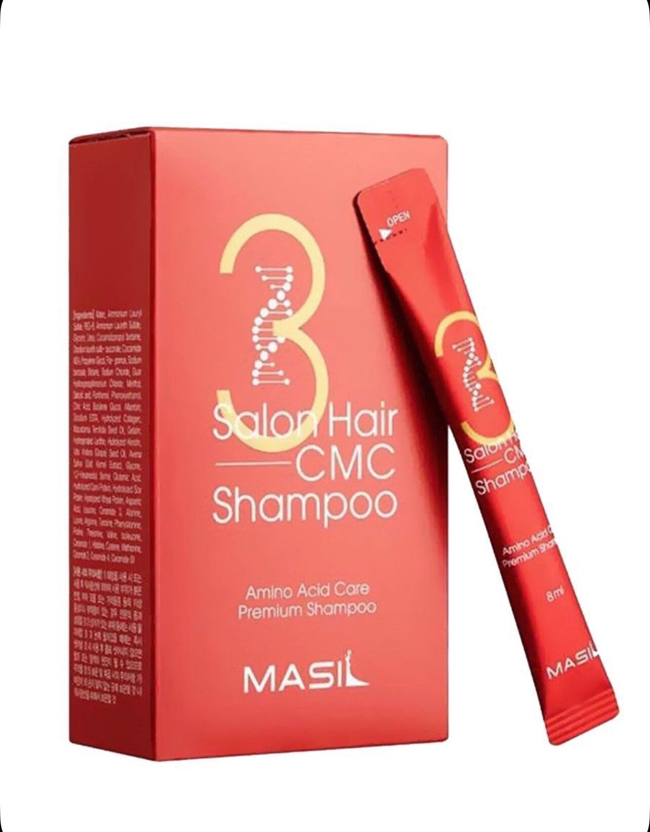 Masil Корейский шампунь для поврежденных волос с керамидами 3 Salon Hair CMC Shampoo, 8 мл 5шт