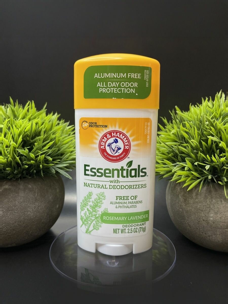 Натуральный дезодорант Arm & Hammer Essentials, розмарин и лаванда 71 гр.