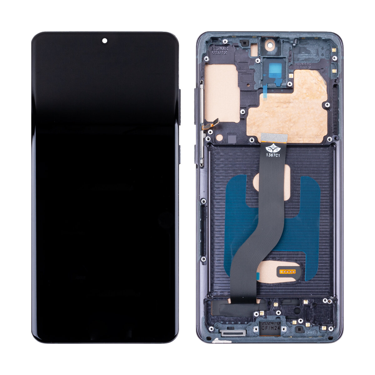 Дисплей для Samsung G985F (S20+) модуль Черный - (In-Cell)