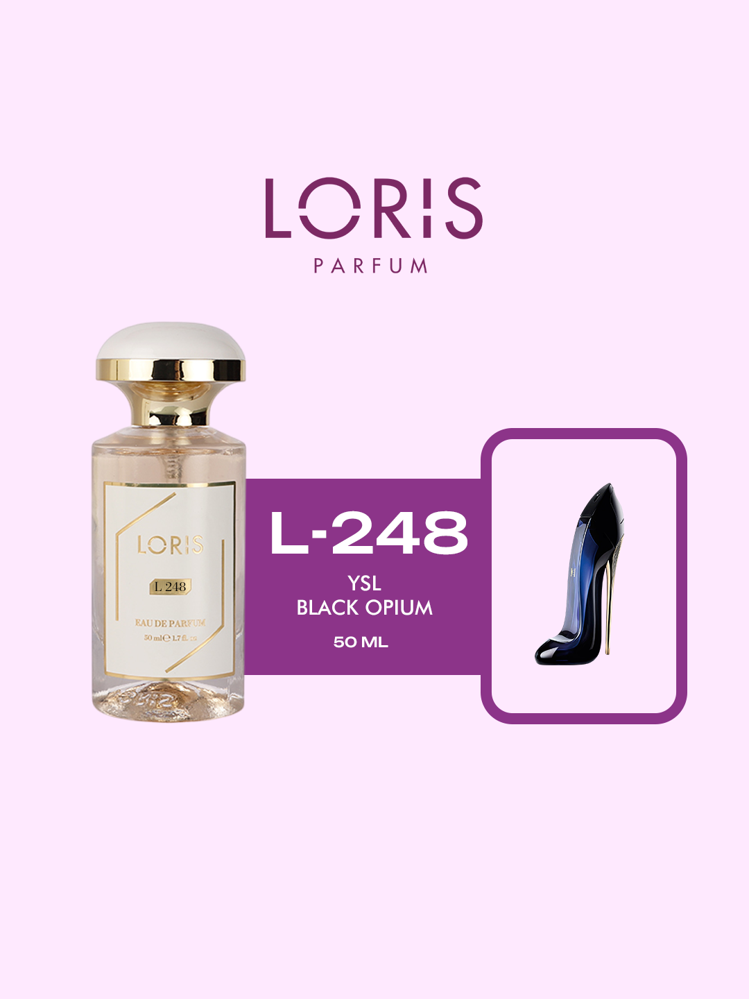 Женская парфюмерная вода "Loris Parfume" - Carolina Herrera – Good Girl, 50 мл, стойкость в течение дня