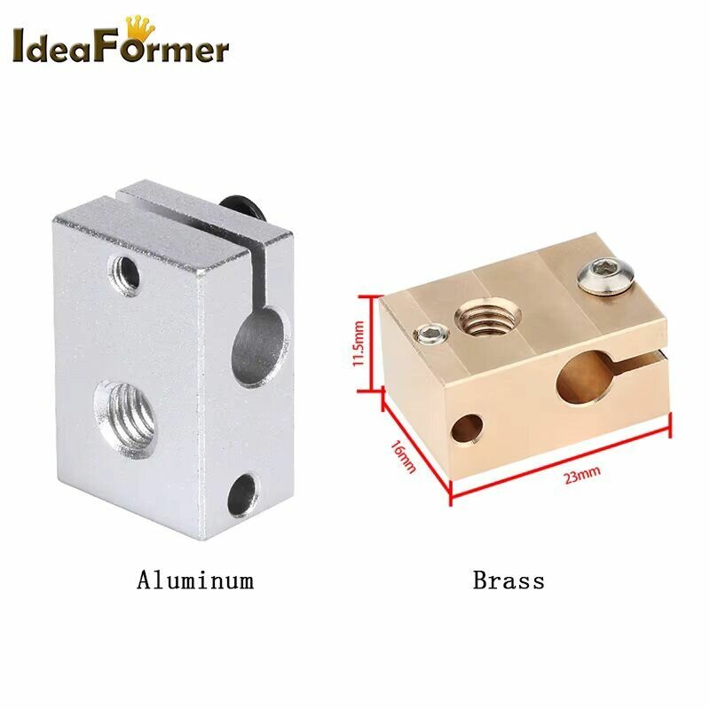 IdeaFormer E3D V6 нагревательный блок Aluminum — фото 1