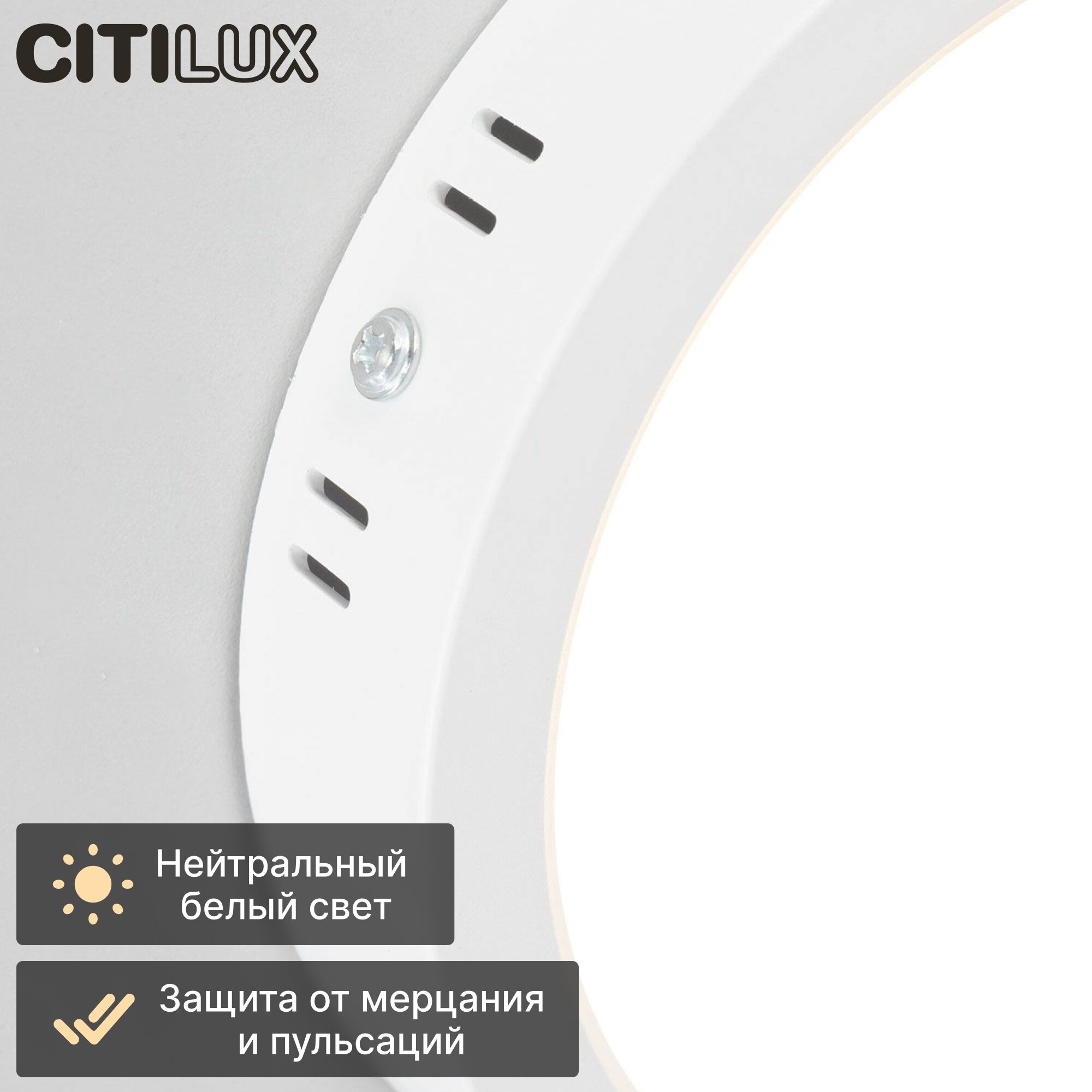 Изображение Светильник для дома накладной Citilux Галс CL5522N, цвет арматуры белый