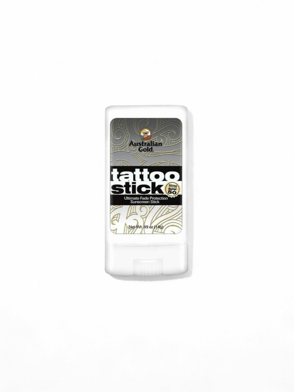Australian Gold Tattoo Stick Ultimate Fade Protection SPF50+ Солнцезащитный стик для защиты татуировок SPF50+