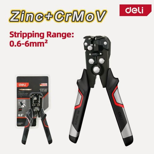 Изображение товара Профессиональный многофункциональный стриппер 2-в-1 Deli DL2015 сечение кабеля 0,2-6кв. мм