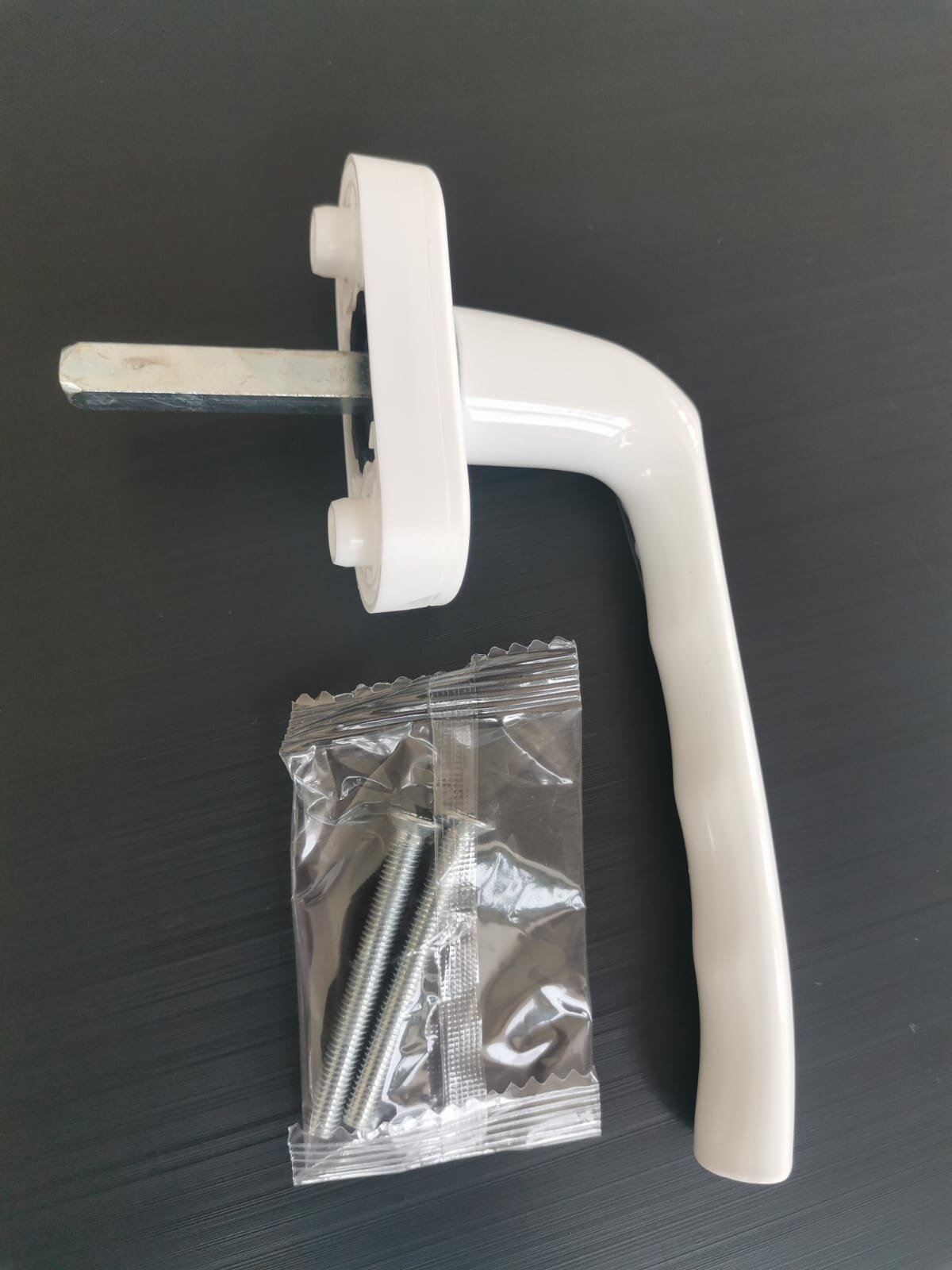 Ручка для пластиковых окон Диал 4687206143920 алюминий белая 8-позиционная