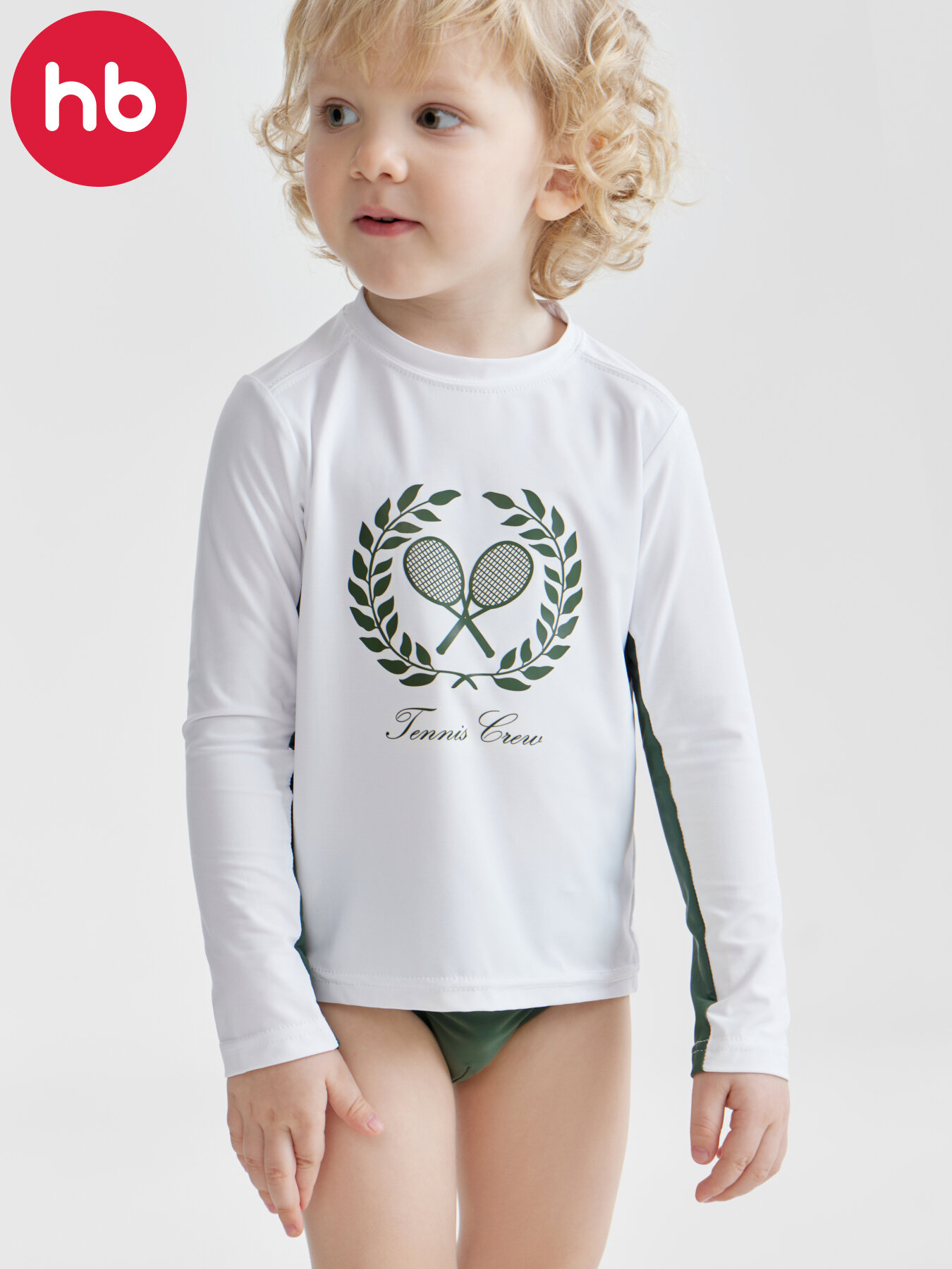 Футболка для плавания Happy Baby Весна-лето 2025, размер 80-86, белый