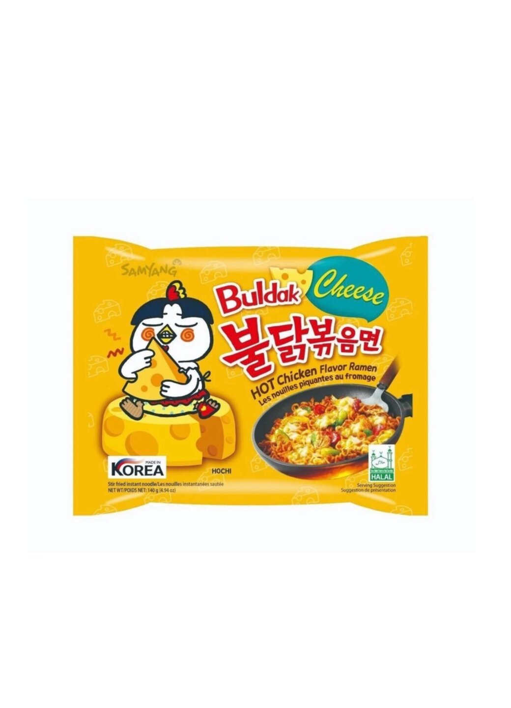 Лапша Samyang Buldak Cheese с вкусом сыра и курицы 140 гр