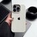 Чехол для iPhone 14 Pro белый с яблоком / Чехол для айфон 14 Про ...