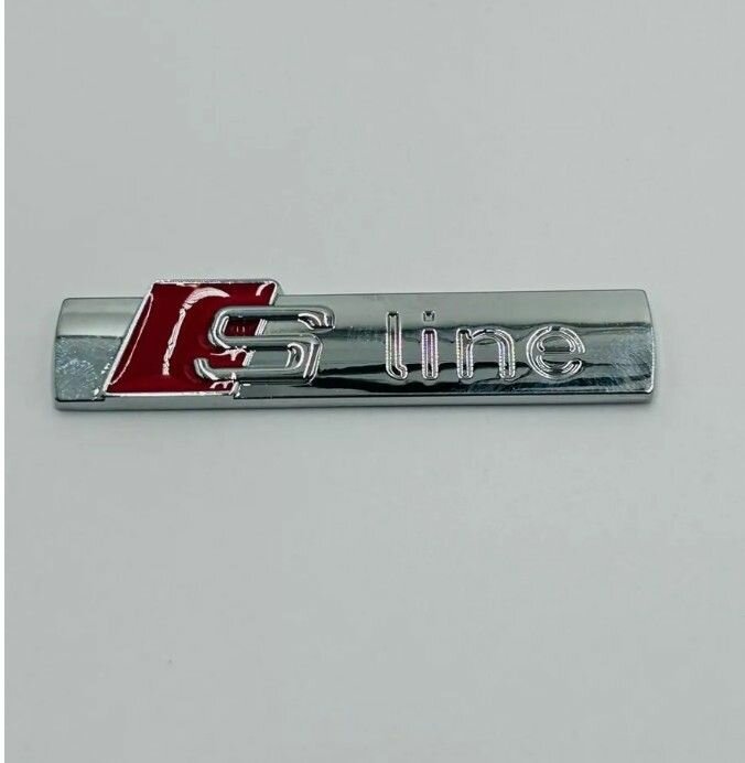 Шильдик S-Line для Audi Хромированные 70х15
