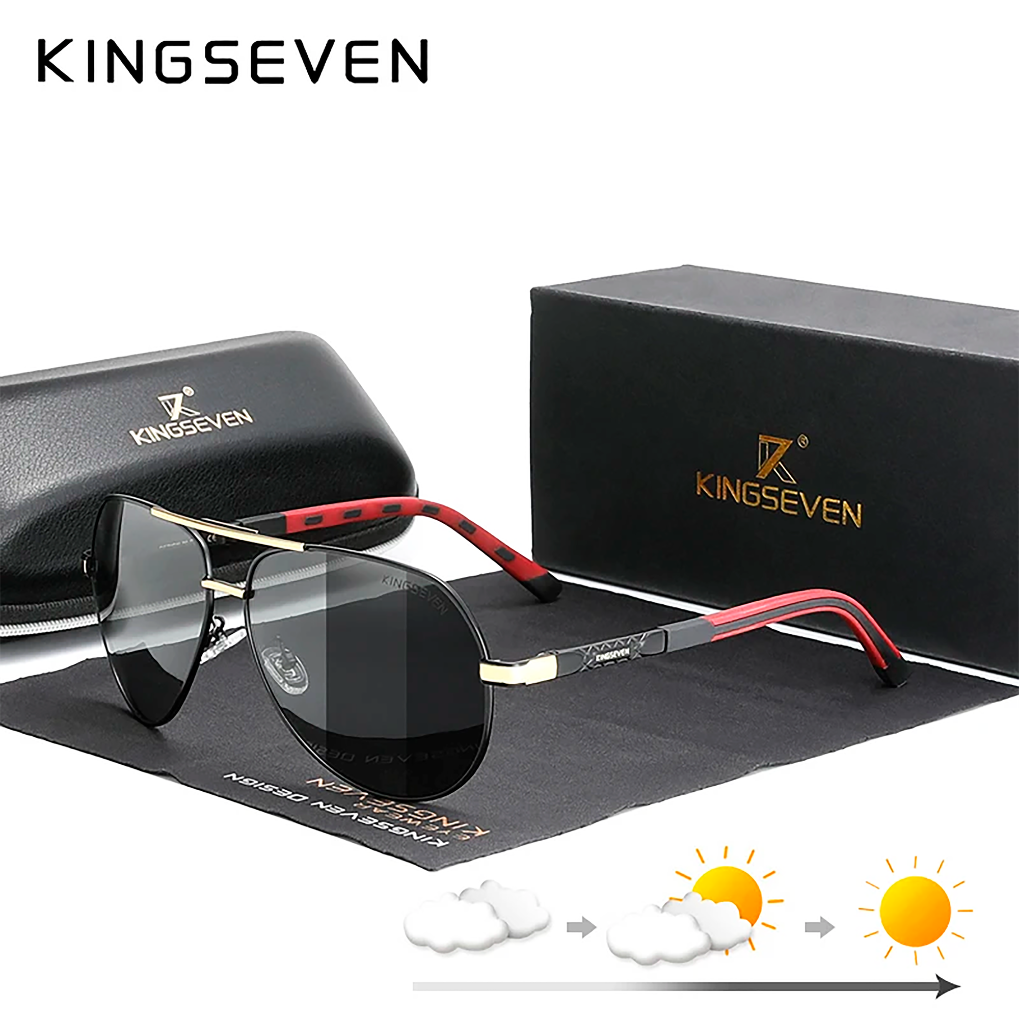 Солнцезащитные очки KINGSEVEN 