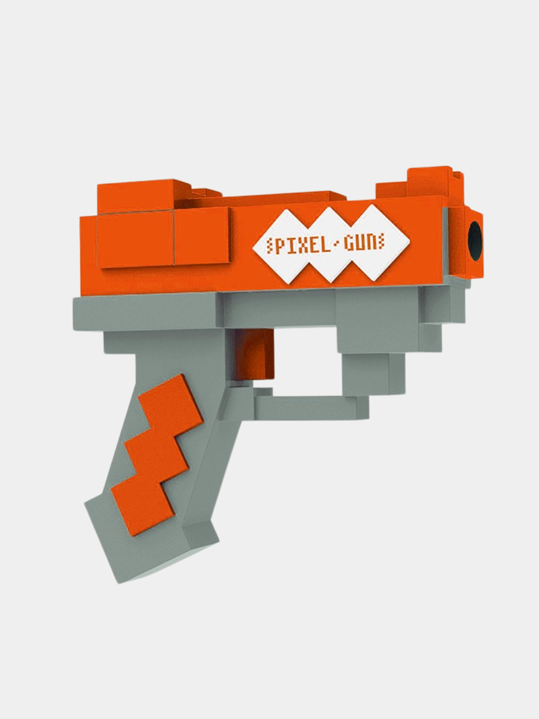 Игрушечный пистолет бластер с пулями, в стиле майнкрафт пиксельный — фото 1