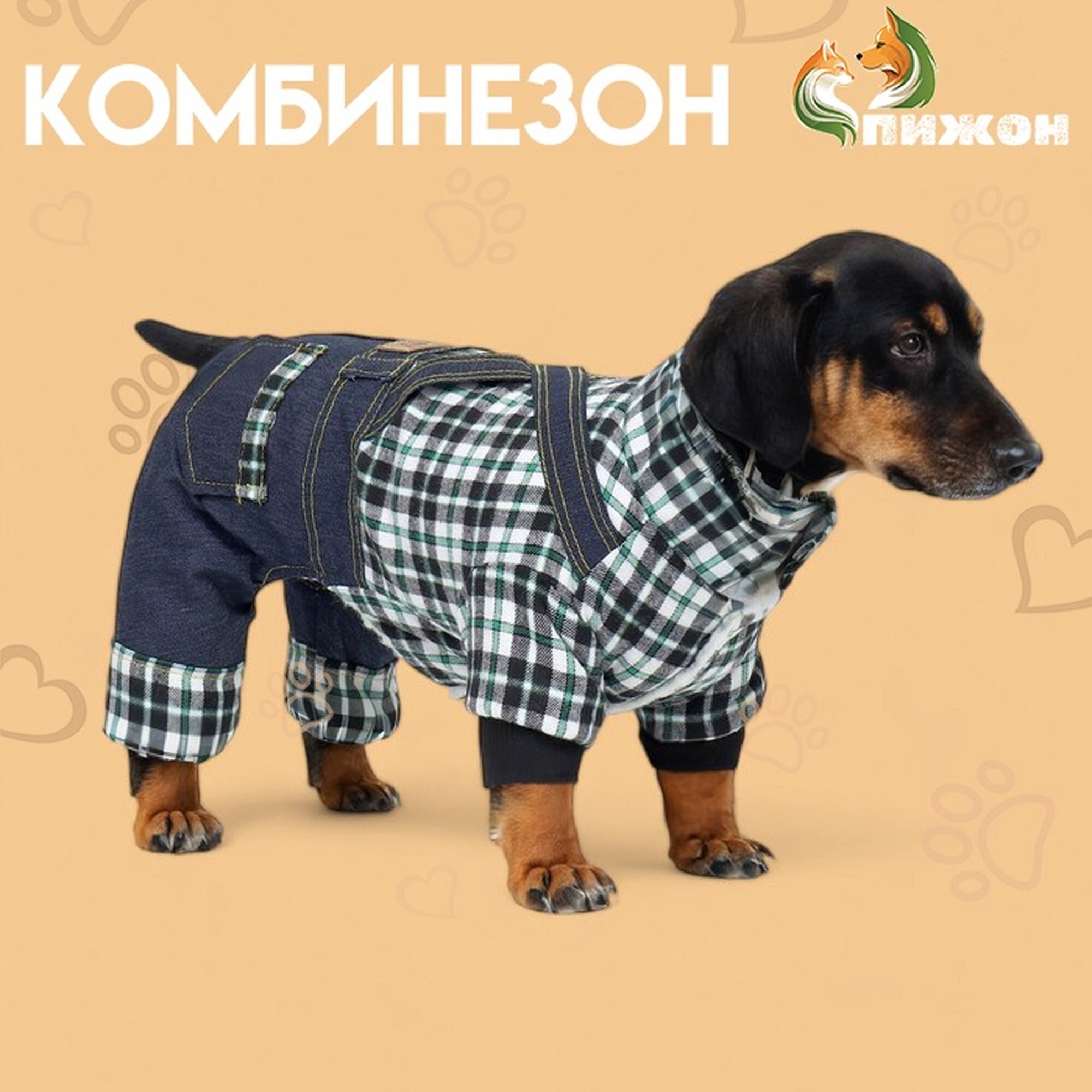 Комбинезон "Men" размер XL (ДС 40 см ОГ 50 см ОШ 40 см) синий