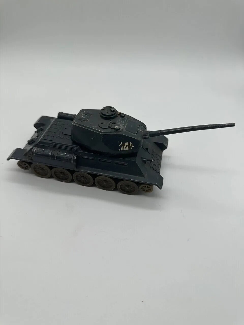 Модель танка Т34 ссср 80 годы коллекционный чёрный