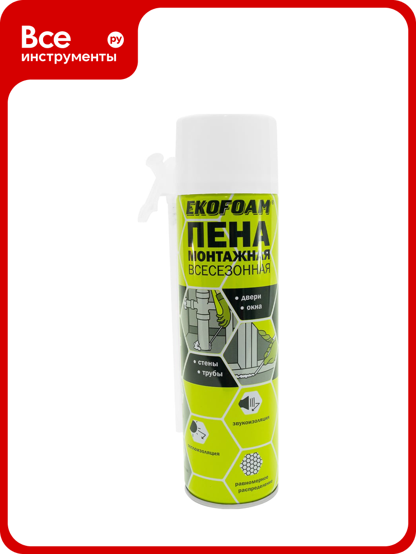 Пена монтажная всесезонная EKOFOAM 450 мл 6501801