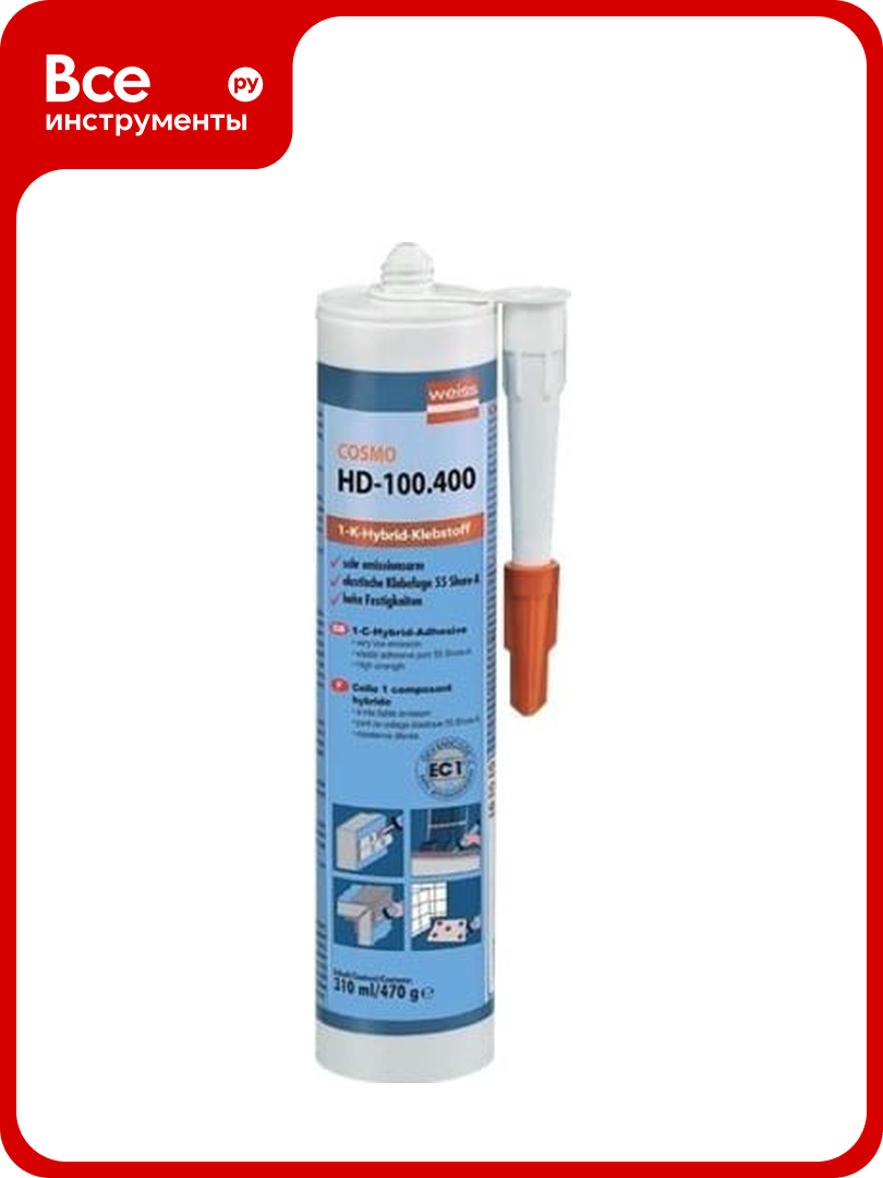 Клей герметик COSMOFEN COSMO цвет белый  картридж 310 мл HD 100 400