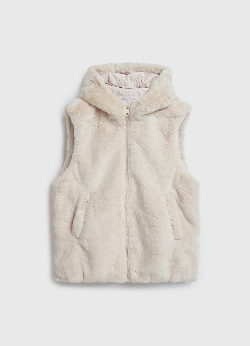 Жилет спортивный O'STIN GJ8753O02-T1 размер 116 кремовый