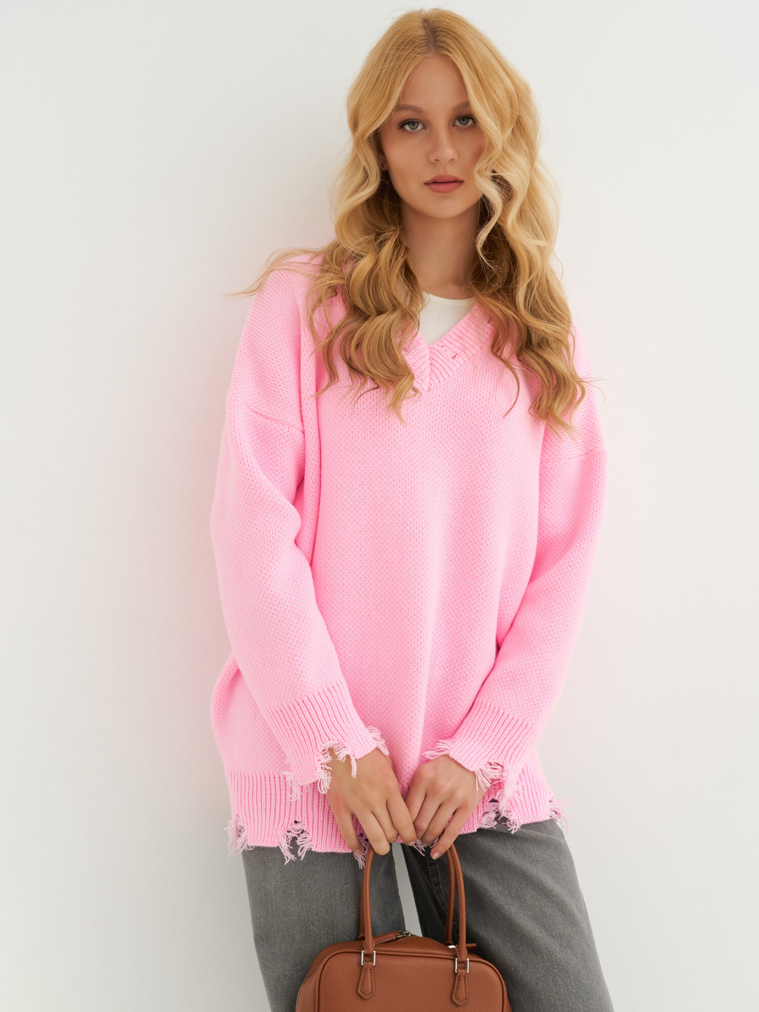 Свитер Daffy World, размер 46-48, , розовый — фото 1