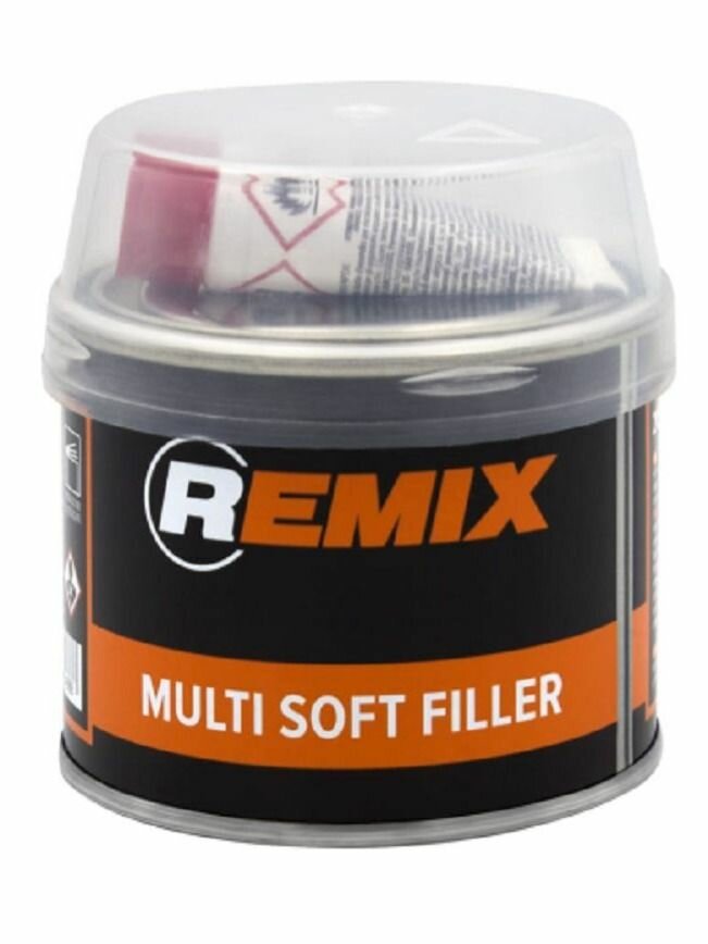 Шпатлевка автомобильная универсальная 2К REMIX 250 гр. + отвердитель 8 гр. (металл дерево стеклопластик) MSF-250