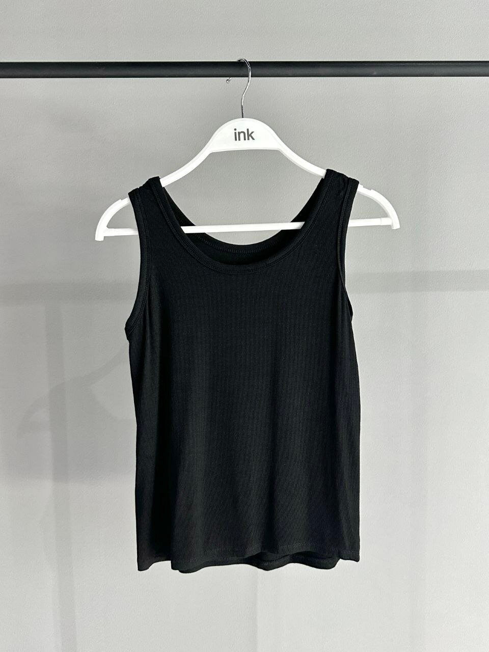 Майка INK Белый, чёрный, светло-серый, 1 шт., размер Std, светло-серый — фото 1