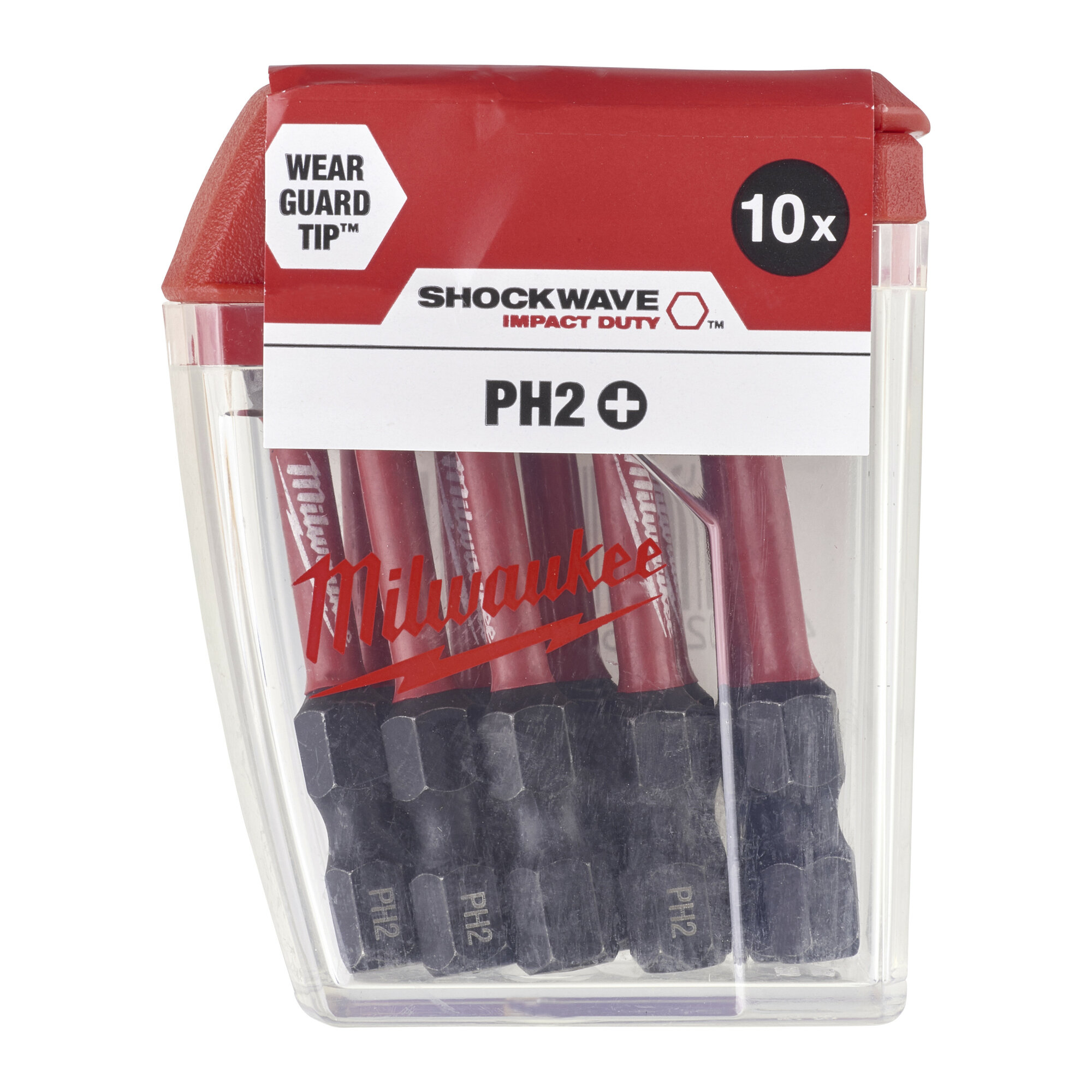 Бита Milwaukee PH2 50мм SHOCKWAVE односторонняя в кор. (10шт/уп) GEN III 4932430855