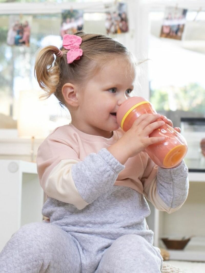 Поильник непроливайка детский Chicco Active Cup от 14 месяцев, 266 мл розовый — фото 1