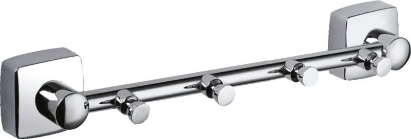 Крючок Fixsen Kvadro FX-61305-4 хромированный латунный чешский