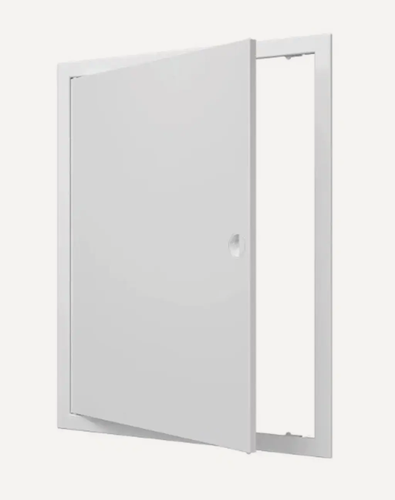 Изображение товара Люк-дверца ревизионная 400х600мм (418х618 с фланцем, 396х596 по посадке) с ручкой, АБС пластик