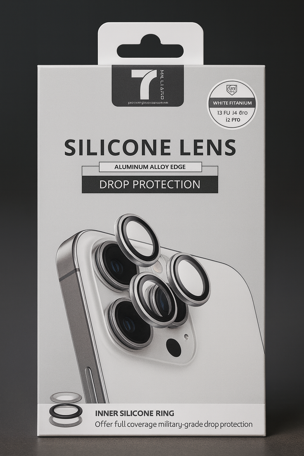 Защитная пленка для объектива камеры из силикона – титан, защитная пленка camera (iPhone 14/15/16 Pro/Pro Max)