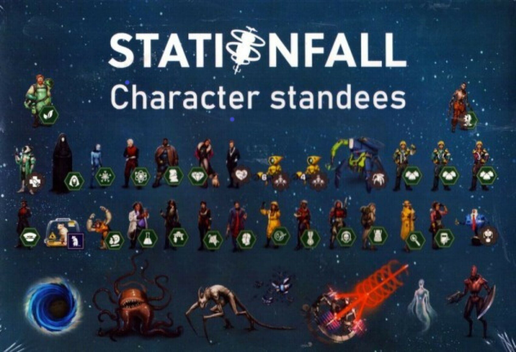 Аксессуар Ion Game Design Character Standees / Стенды персонажей для игры Stationfall / Падающая станция