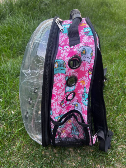 Переноска для животных "Коты", рюкзак, для кошек и собак, складная, розовая 41 * 27 * 31