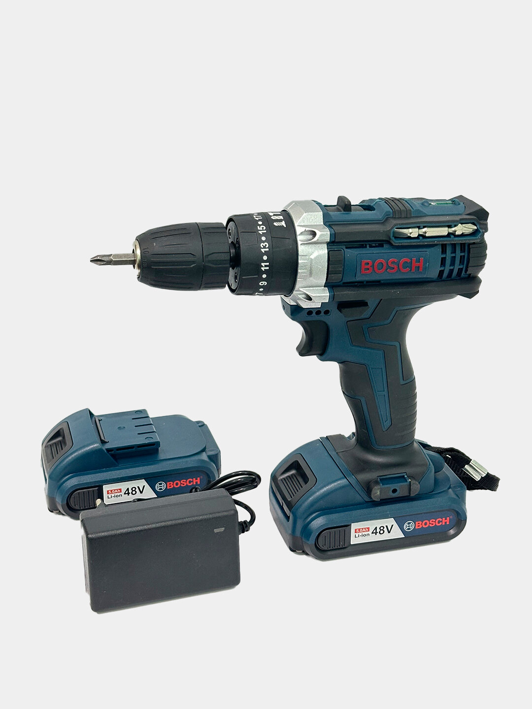 Аккумуляторная дрель-шуруповерт - Морской — фото 1